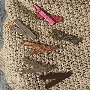 NEW Amazon Pleather Dangle Earrings Iridescent Multi Color 6 pairs